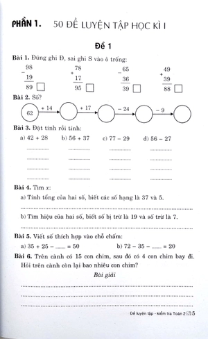 đề luyện tập kiểm tra toán 2