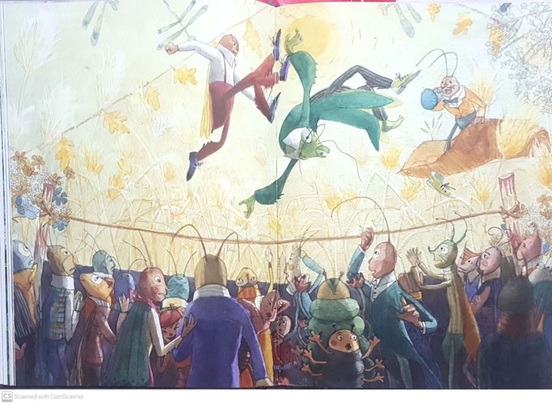 dế mèn phiêu lưu ký - đậu đũa minh họa