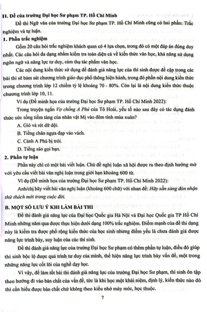 đề ôn thi đánh giá năng lực môn ngữ văn (dành cho kỳ thi đánh giá năng lực)