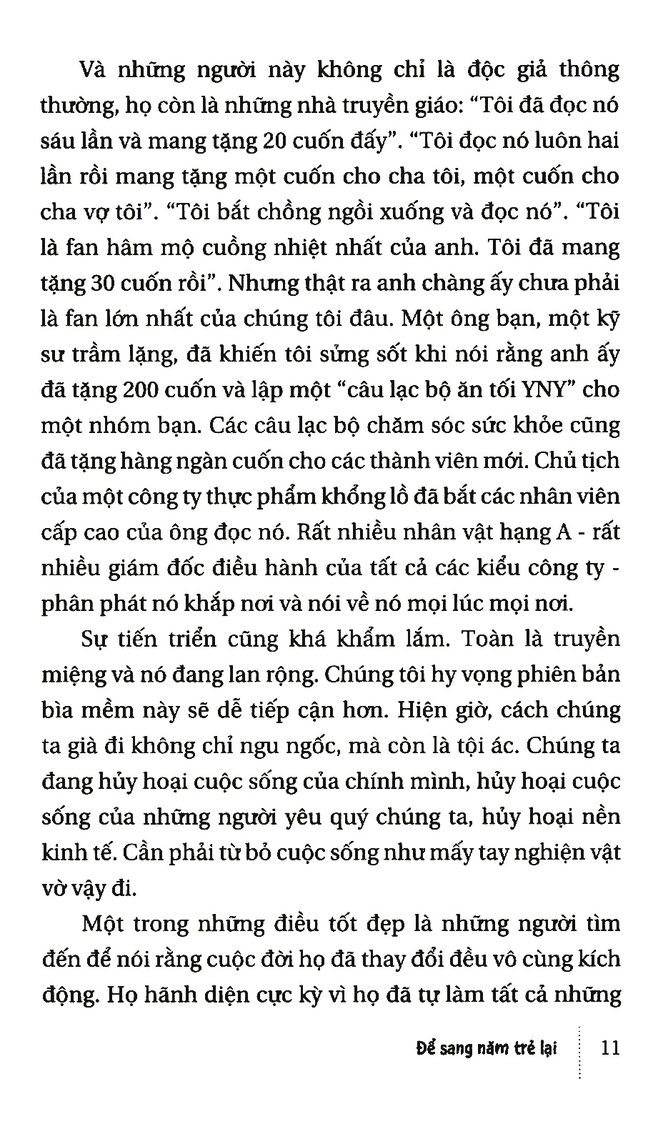để sang năm trẻ lại