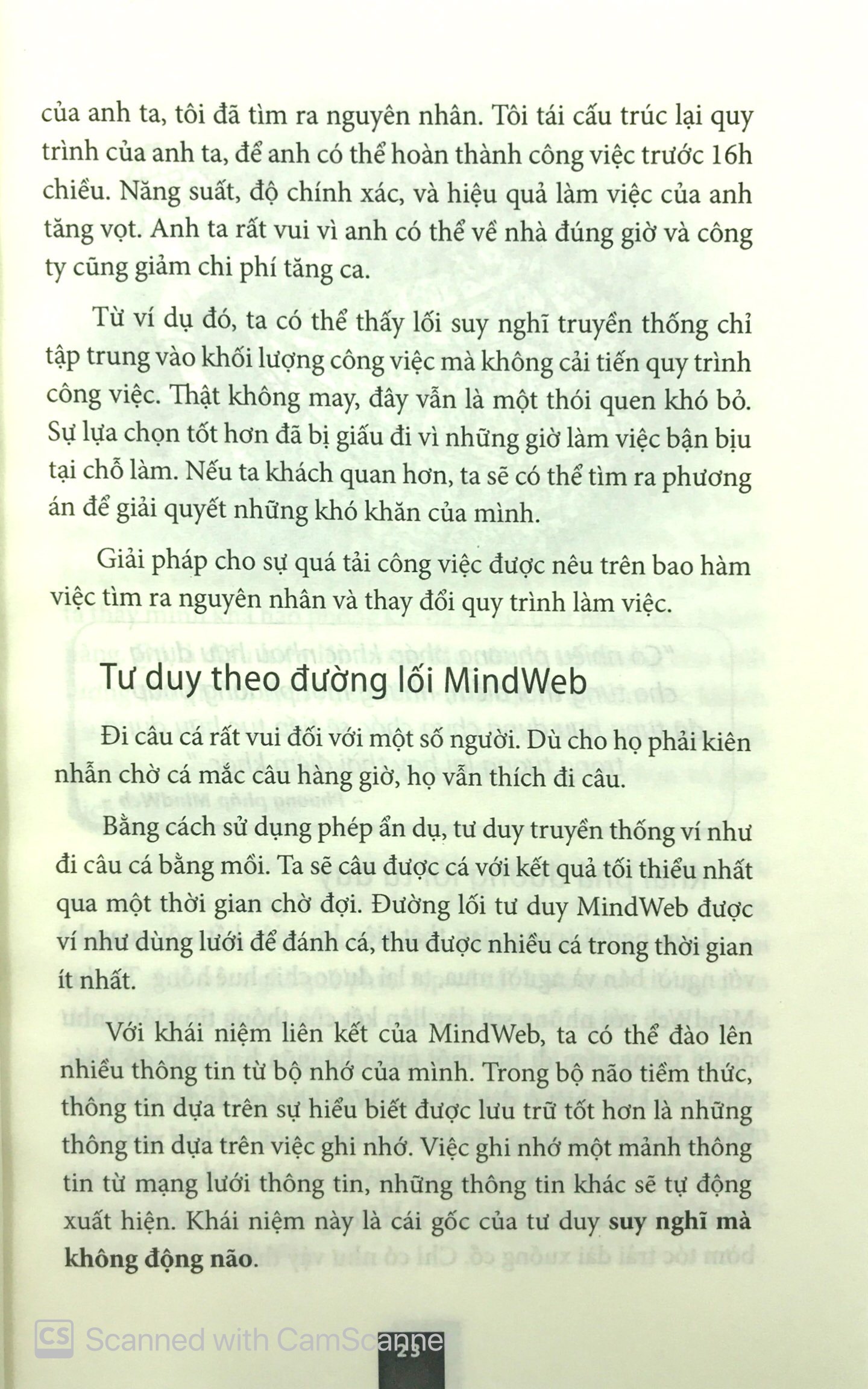 để suy nghĩ mà không động não