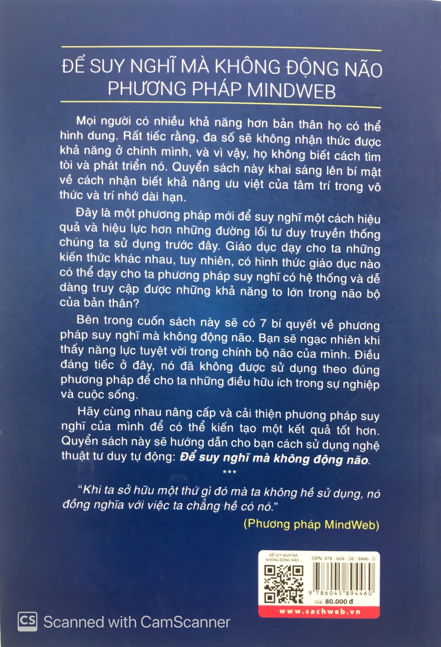 để suy nghĩ mà không động não
