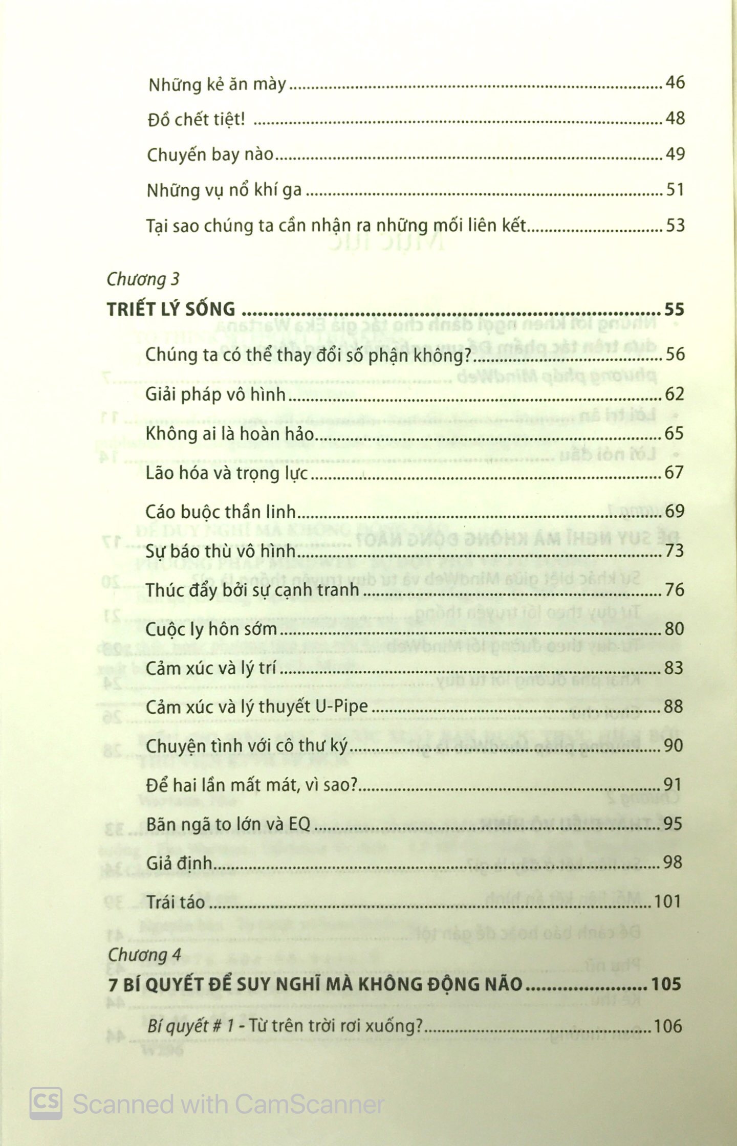 để suy nghĩ mà không động não