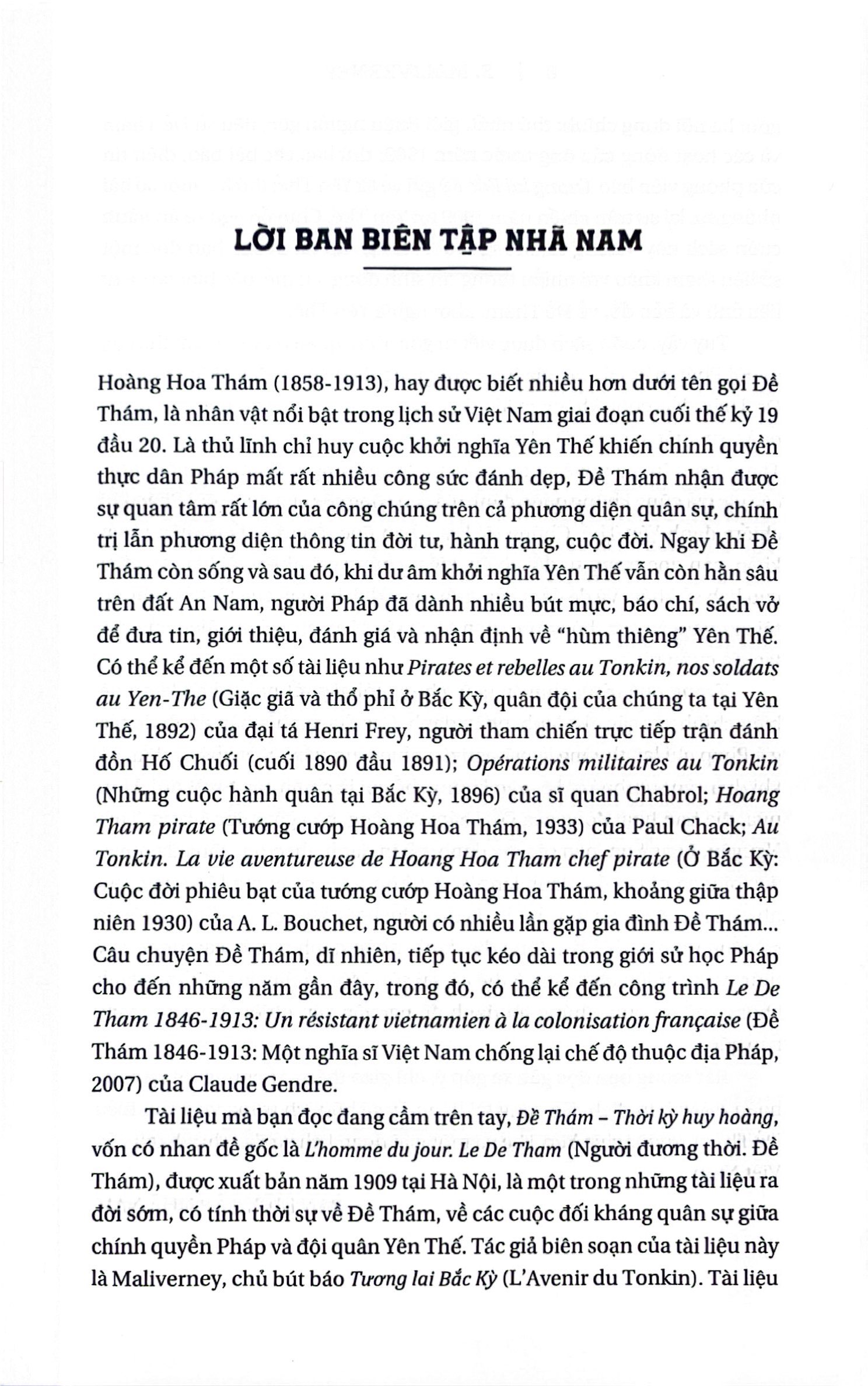 đề thám - thời kỳ huy hoàng (qua báo chí và hồ sơ mật thám pháp ở đông dương năm 1909)
