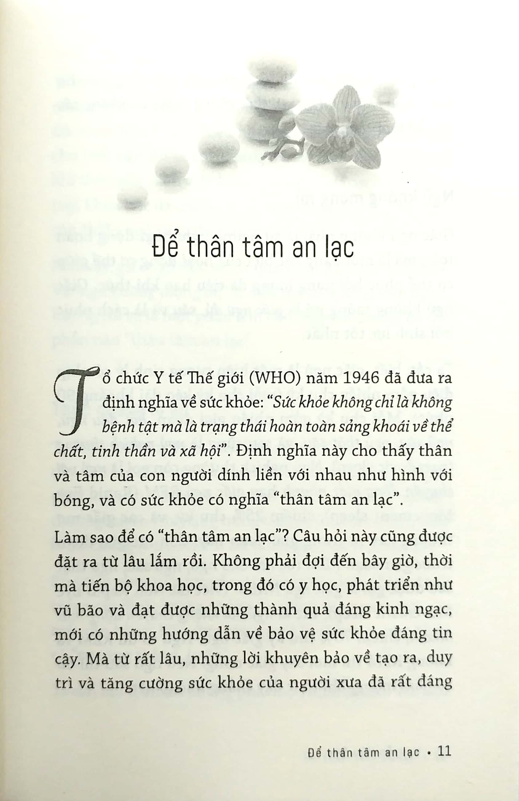 để thân tâm an lạc