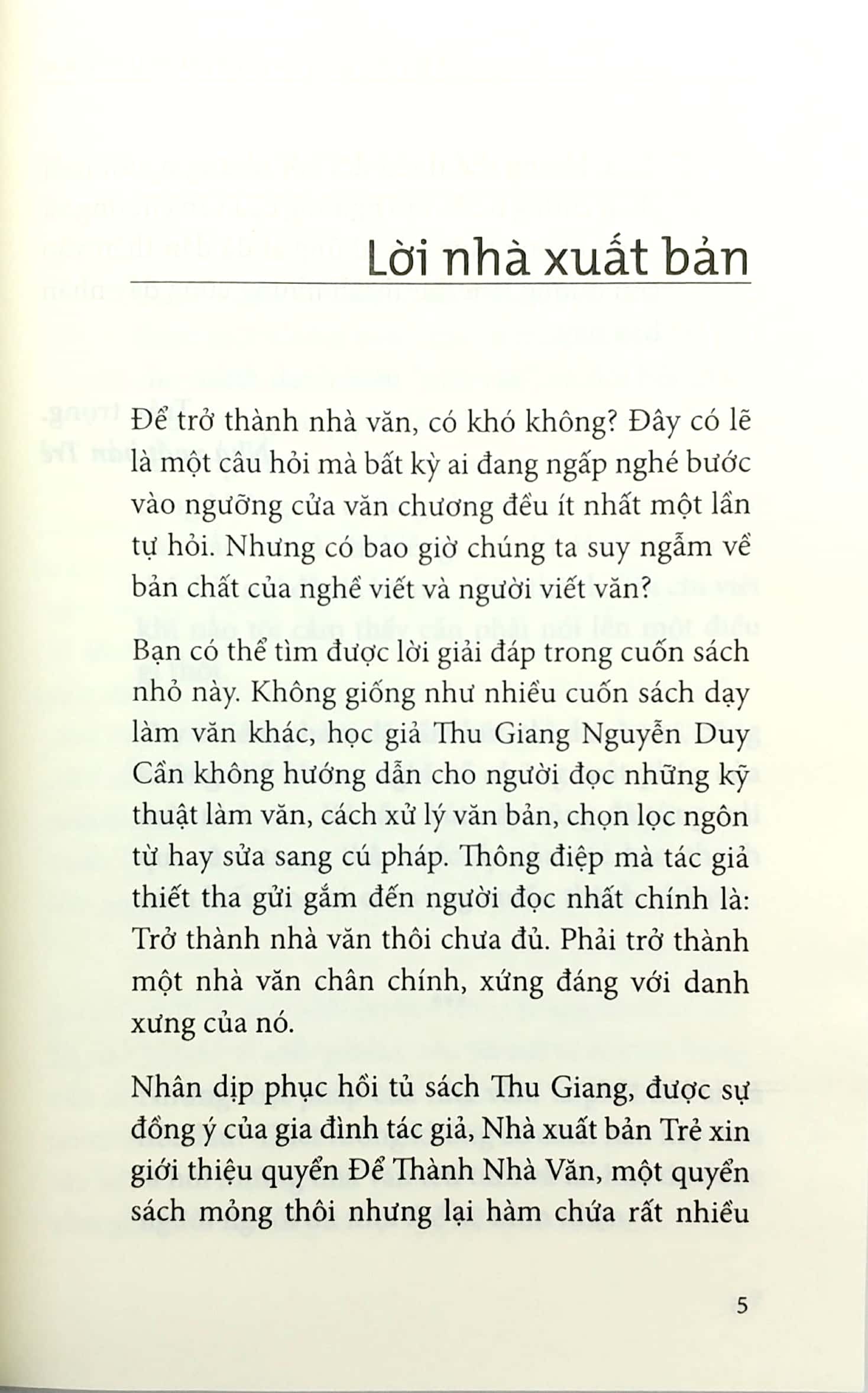 để thành nhà văn (tái bản 2021)
