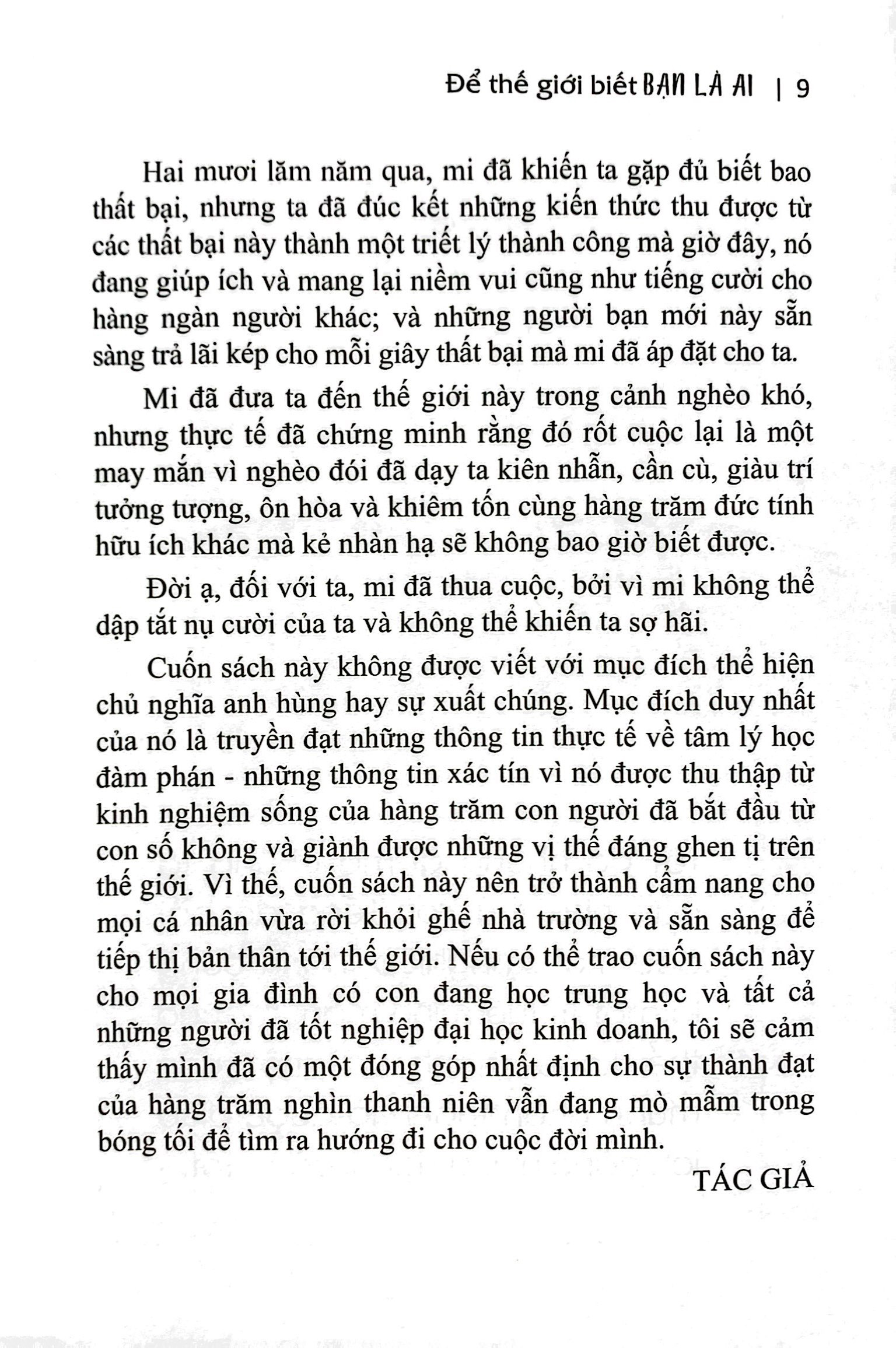 để thế giới biết bạn là ai - how to sell our way through life