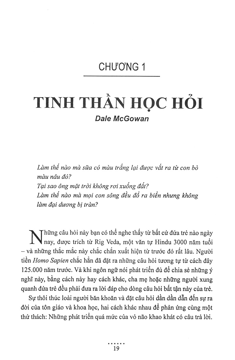 để trẻ tự do suy nghĩ