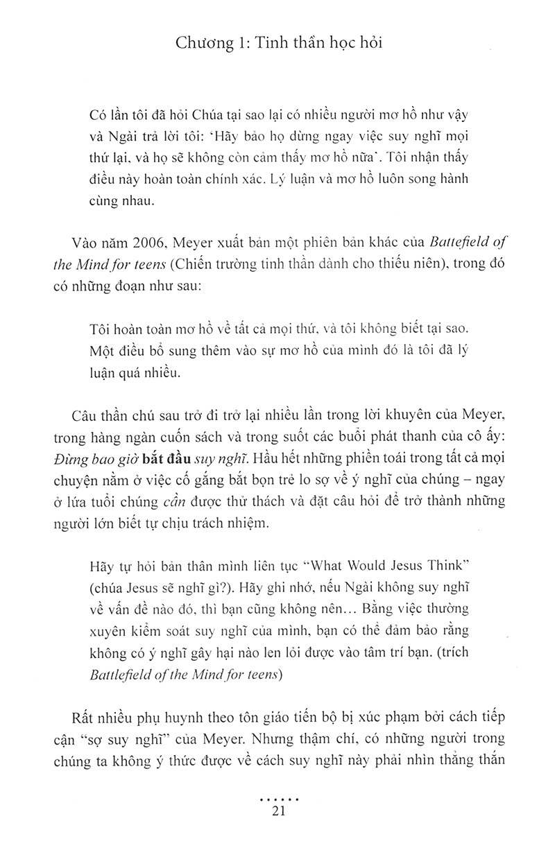 để trẻ tự do suy nghĩ