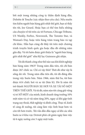 để trở thành người bán hàng giỏi nhất thế giới