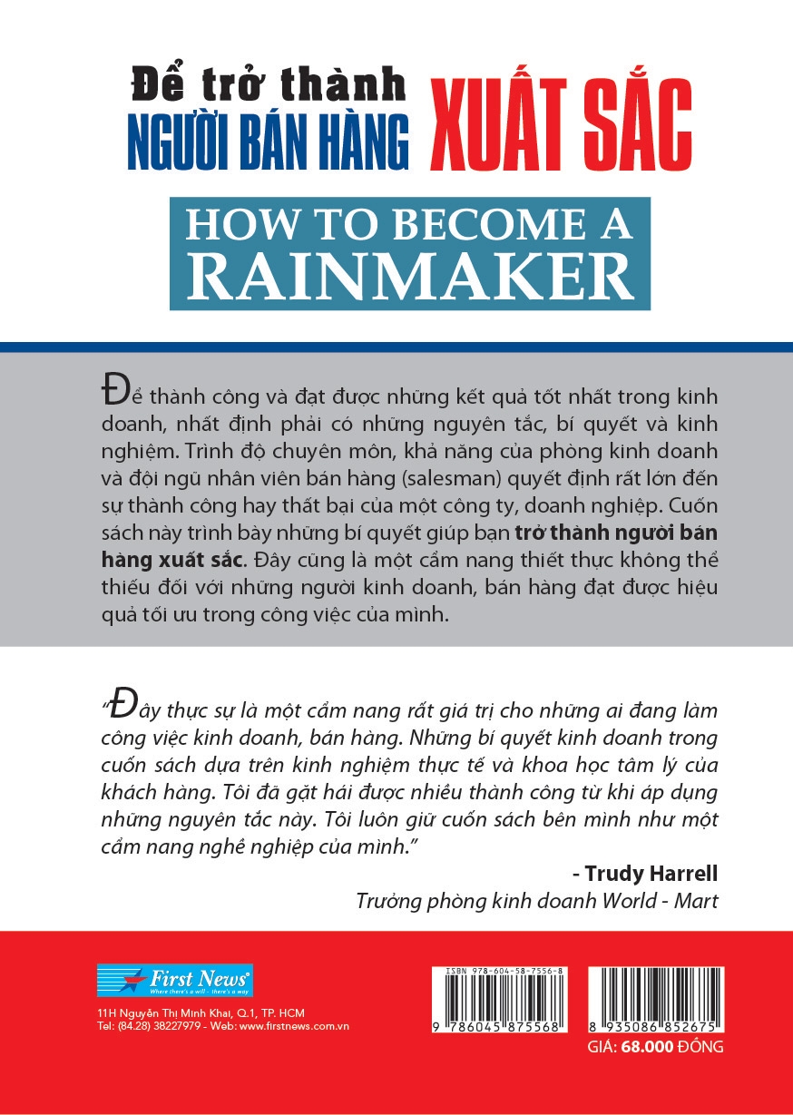 để trở thành người bán hàng xuất sắc (tái bản 2020)