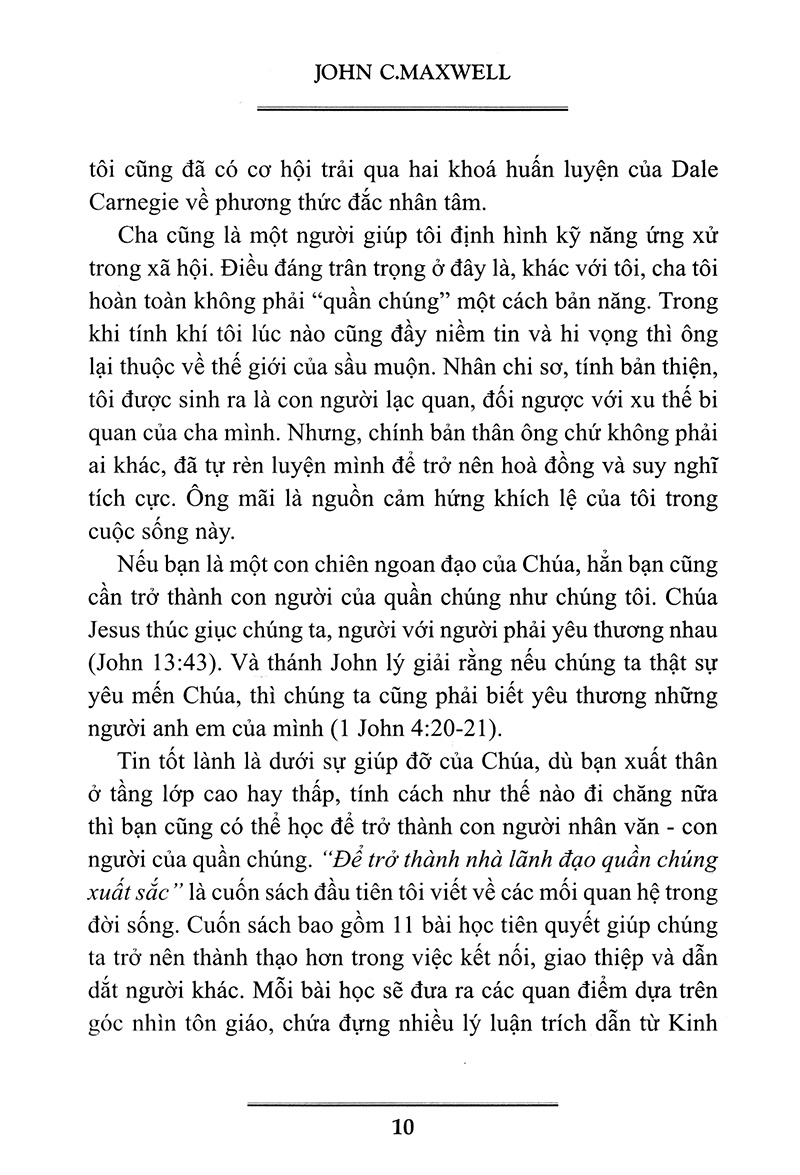 để trở thành nhà lãnh đạo quần chúng xuất sắc