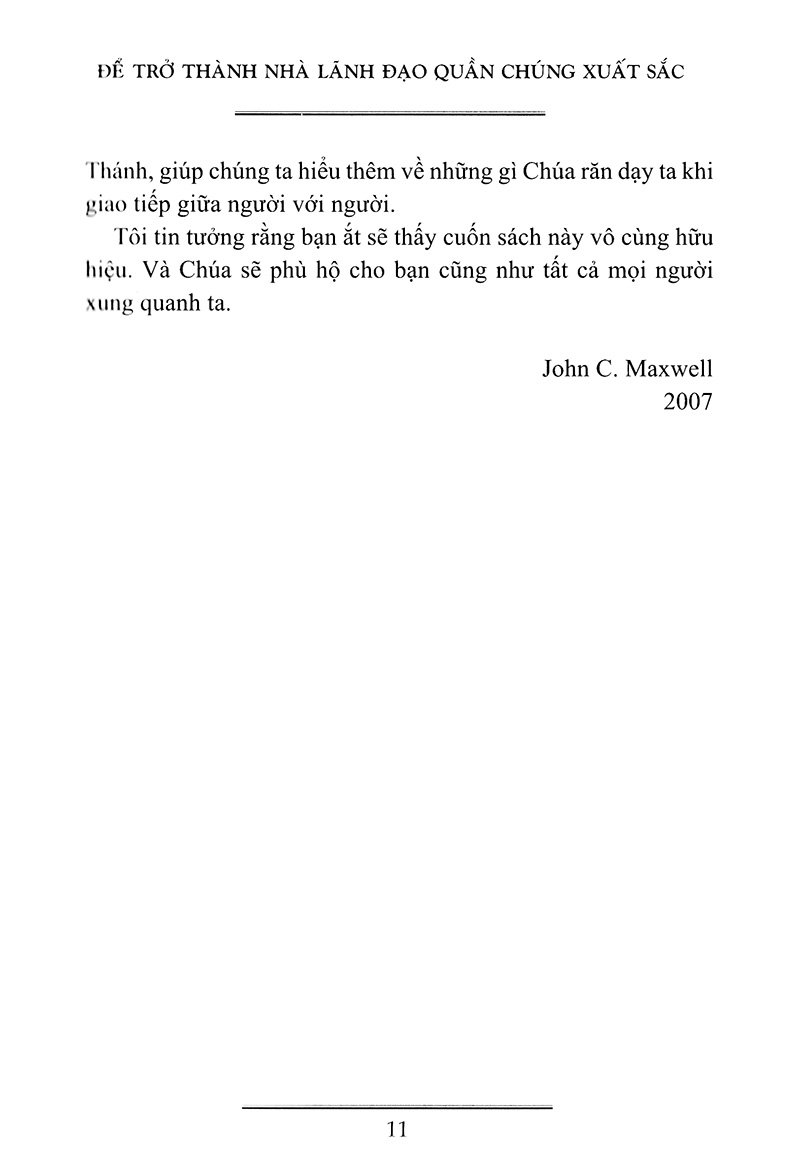 để trở thành nhà lãnh đạo quần chúng xuất sắc