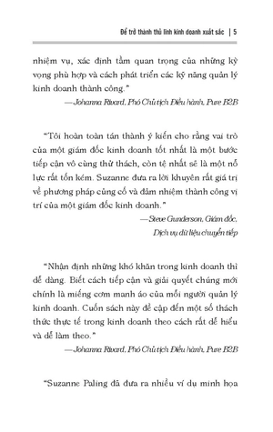 để trở thành thủ lĩnh kinh doanh xuất sắc