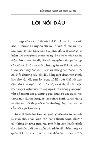 để trở thành thủ lĩnh kinh doanh xuất sắc
