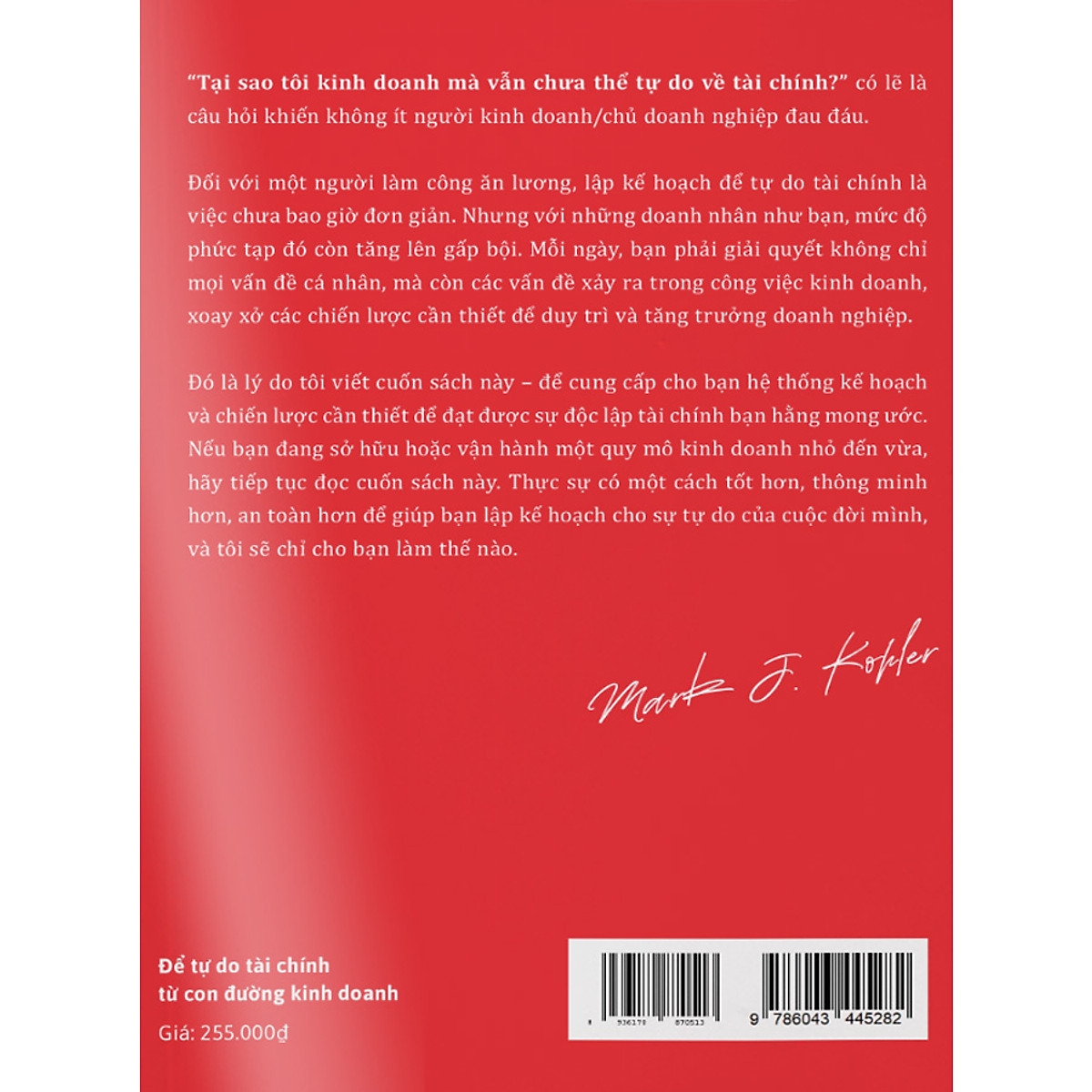để tự do tài chính từ con đường kinh doanh