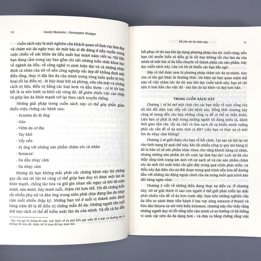 để yên cho da khỏe đẹp