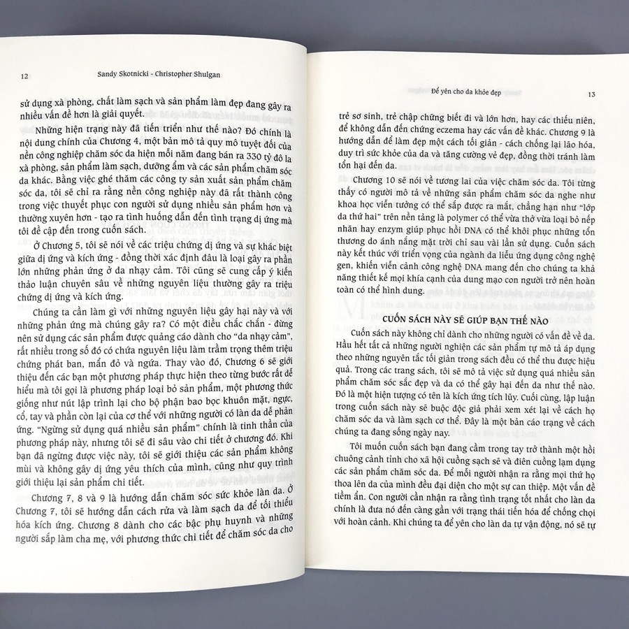 để yên cho da khỏe đẹp