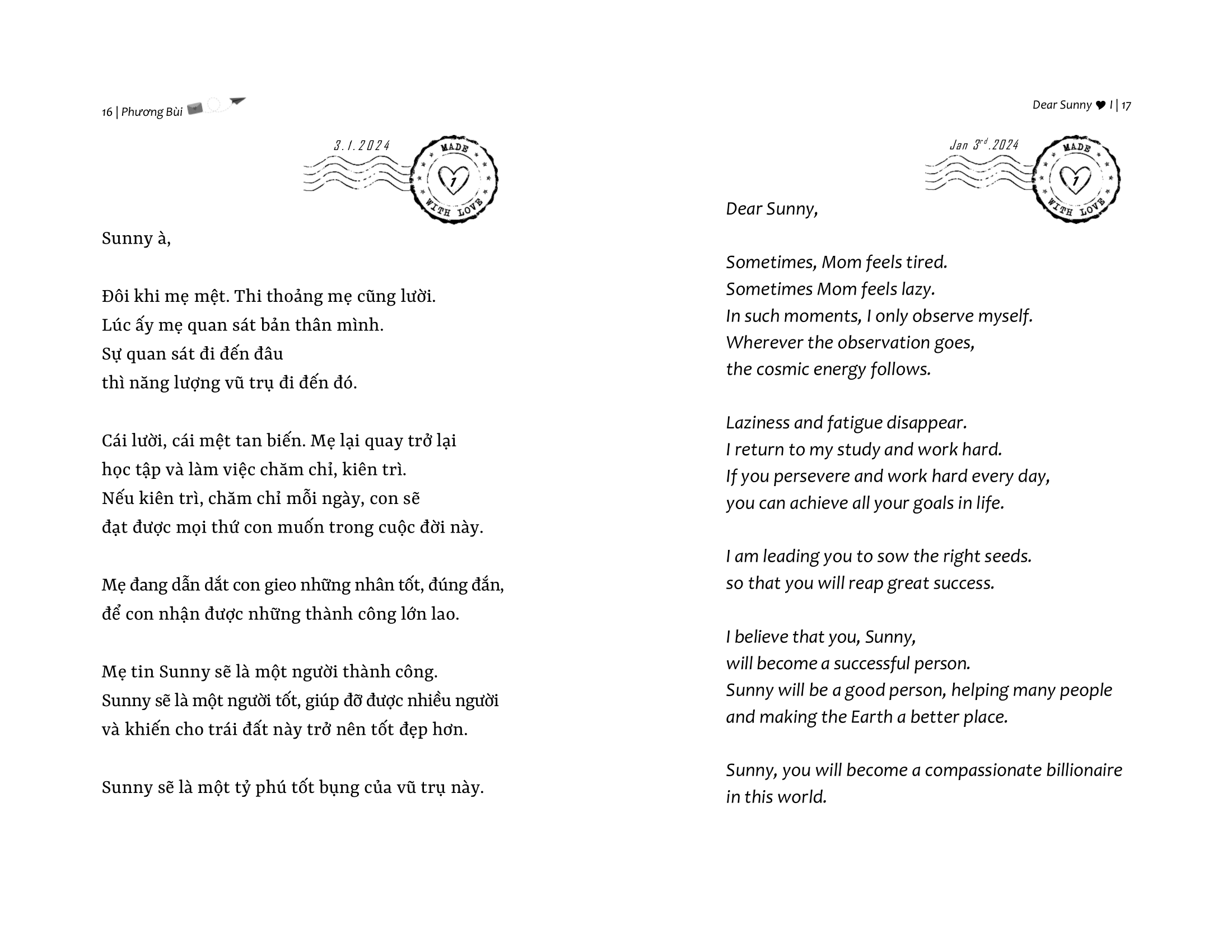 Dear Sunny - Nhung Buc Thu Trao Gui Yeu Thuong Va Tri Tue