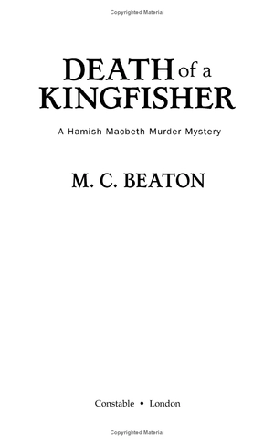 death of a kingfisher (hamish macbeth)