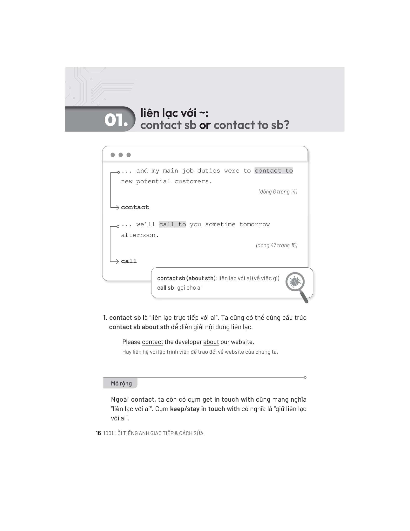 debug your english - 1001 lỗi tiếng anh giao tiếp và cách sửa