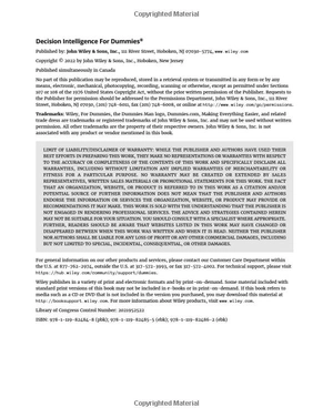 decision intelligence for dummies