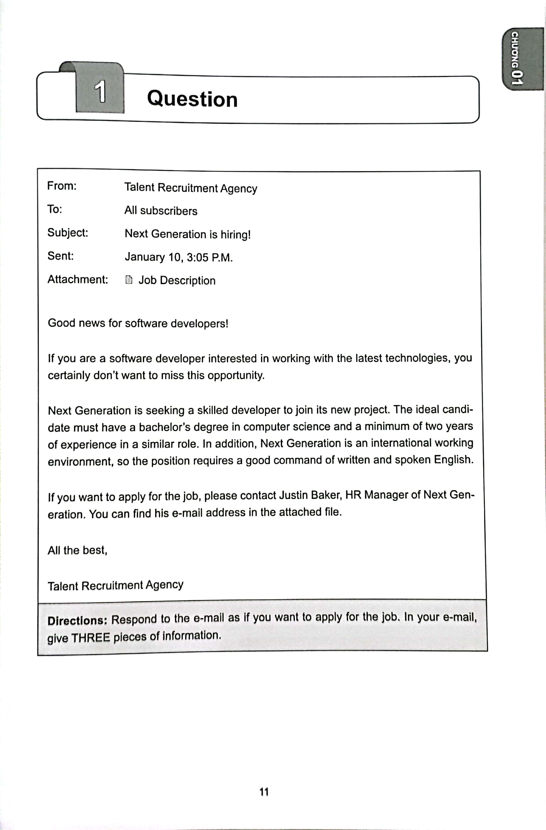 decode toeic writing - business e-mail - chinh phục mọi dạng bài e-mail