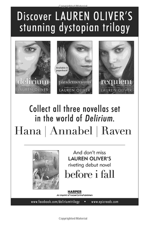 delirium stories: hana, annabel, and raven (delirium trilogy)