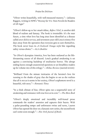 delirium stories: hana, annabel, and raven (delirium trilogy)