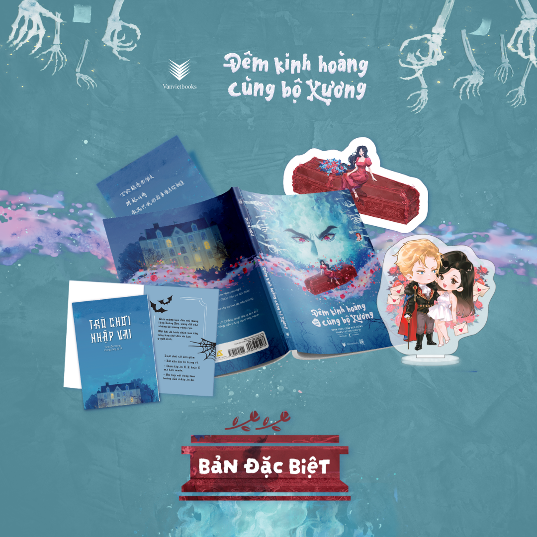 Đêm Kinh Hoàng Cùng Bộ Xương - Hạnh Phúc Cùng Nam Chính Trong Truyện Kinh Dị - Bản Đặc Biệt - Tặng Kèm Bookmark “Cô Rồng Của Đại Công Tước” + Tờ Gác Có Lời Nhắn Và Chữ Ký Của Tác Giả + Standee Mica “Andre Và Chu Chúc Chúc” + Sổ Game “Trò Chơi Nhập Vai: Si