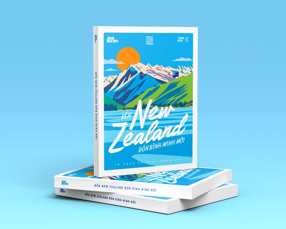đến new zealand đón bình minh mới - tặng kèm sticket + huy hiệu xinh yêu