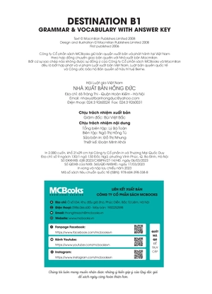 destination b1 - grammar and vocabulary with answer key (tái bản 2024)