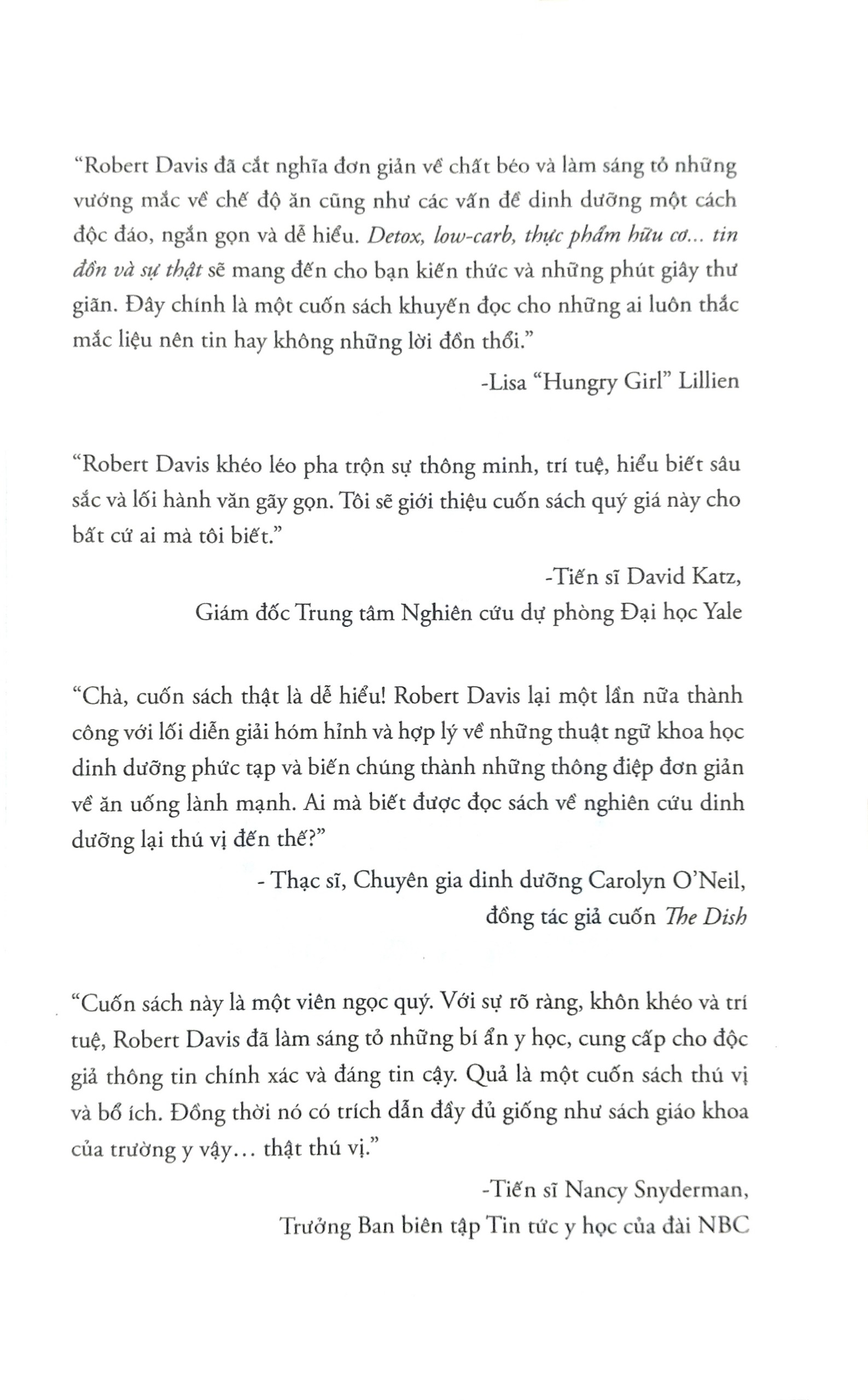 detox, low-carb, thực phẩm hữu cơ…tin đồn & sự thật