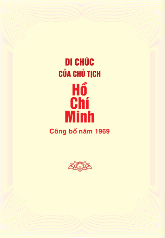 di chúc của chủ tịch hồ chí minh