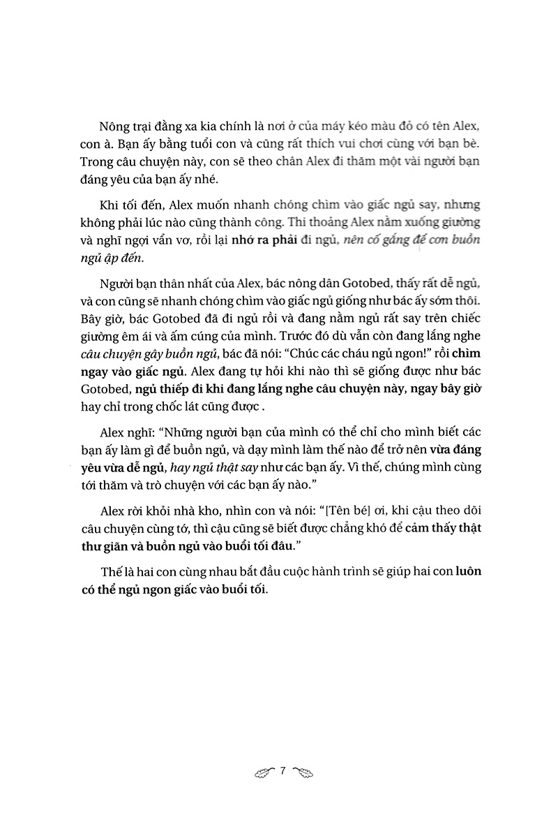 đi ngủ nào, máy kéo ơi!