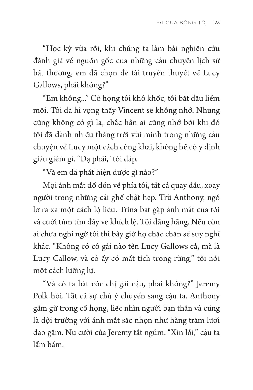 đi qua bóng tối - rules for vanishing