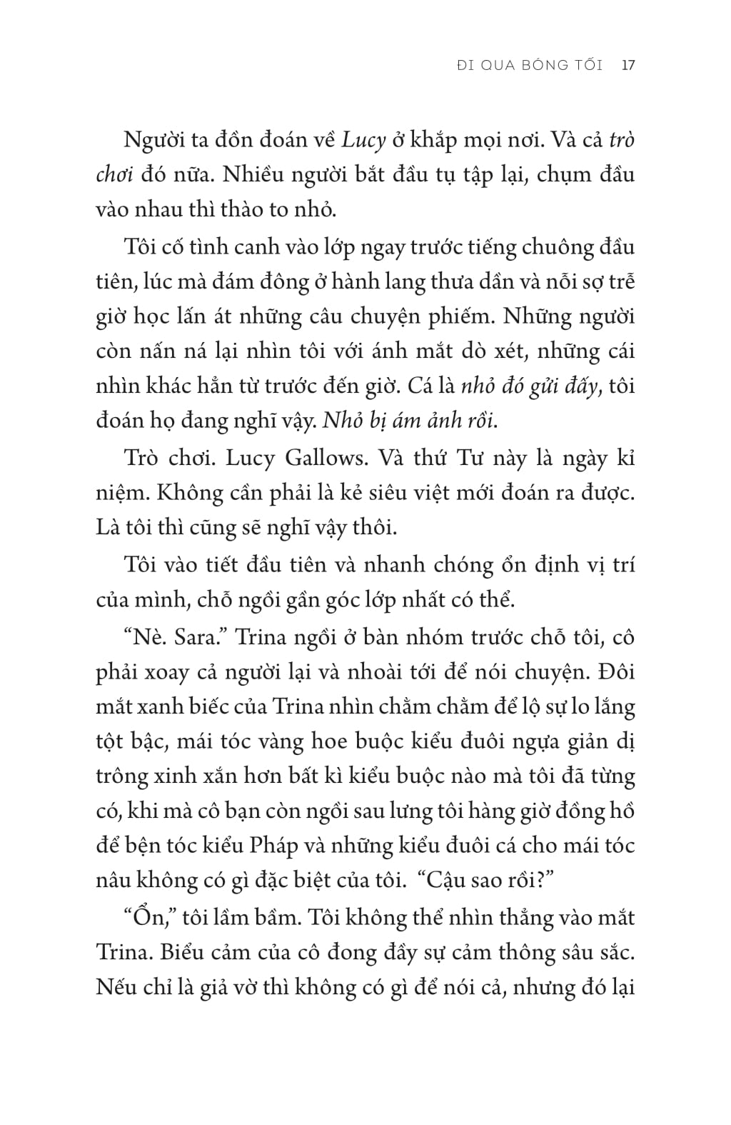 đi qua bóng tối - rules for vanishing