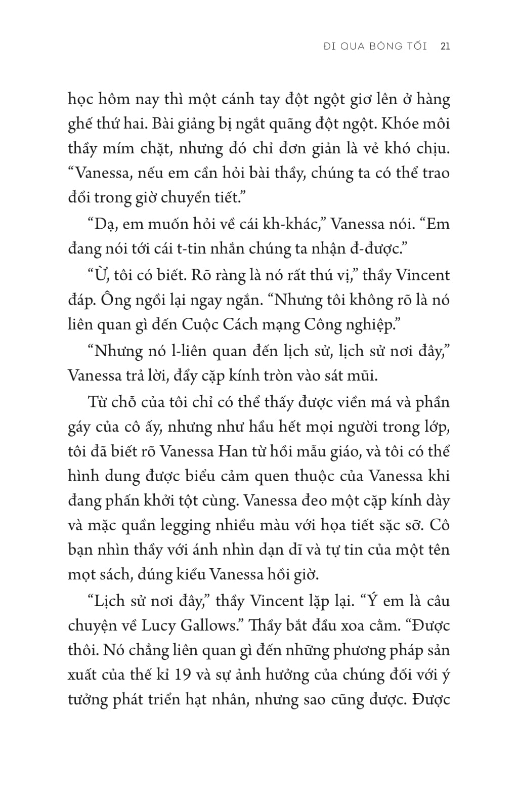 đi qua bóng tối - rules for vanishing