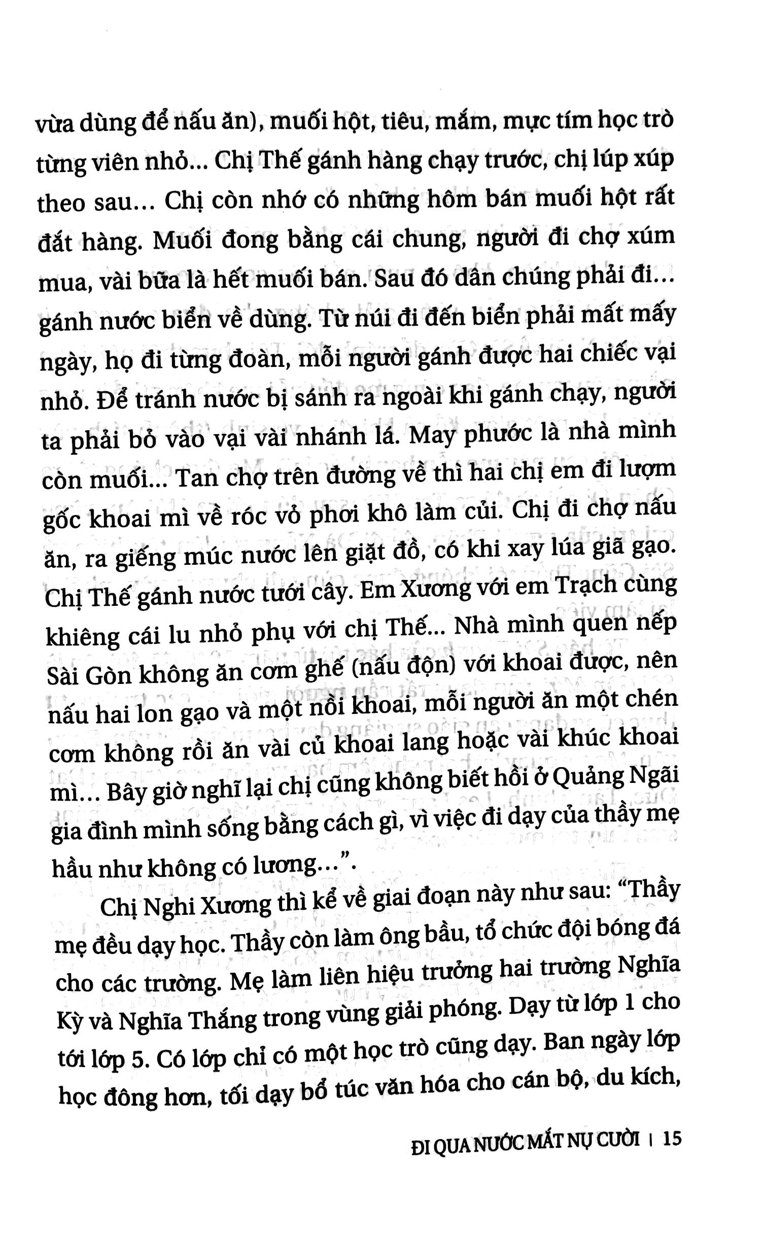 đi qua nước mắt nụ cười