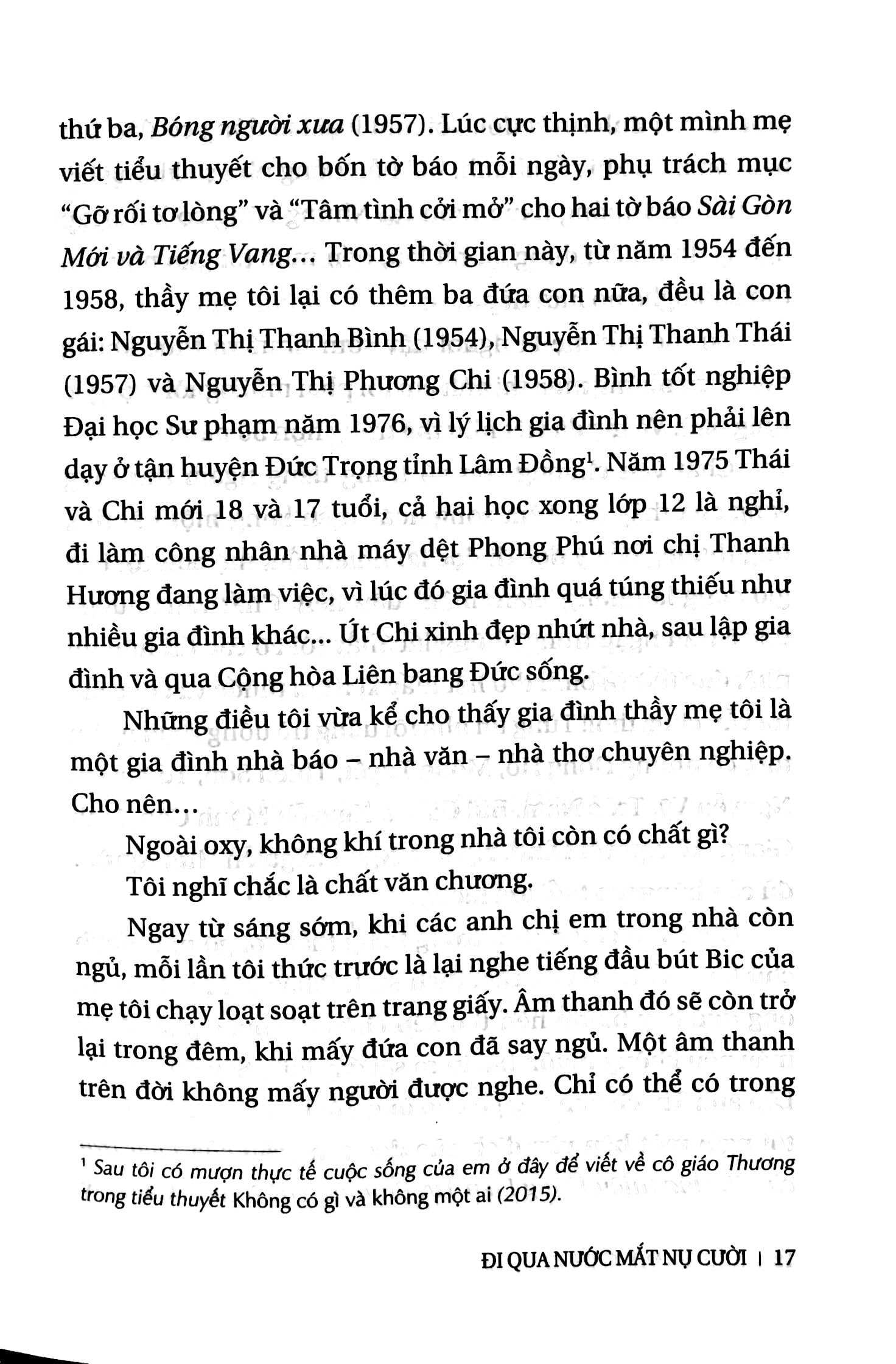 đi qua nước mắt nụ cười
