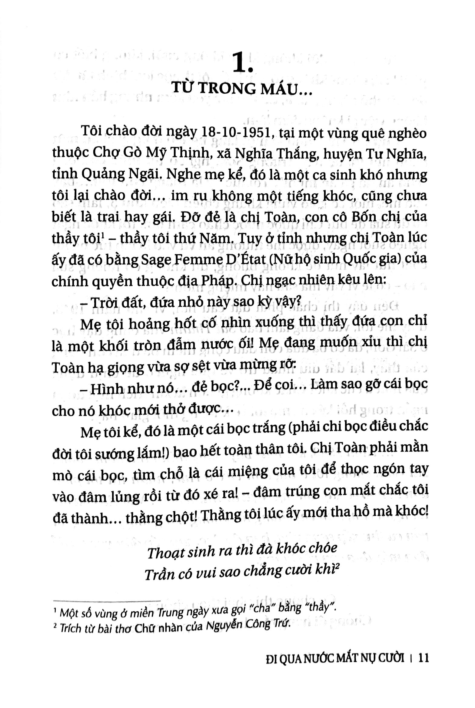 đi qua nước mắt nụ cười