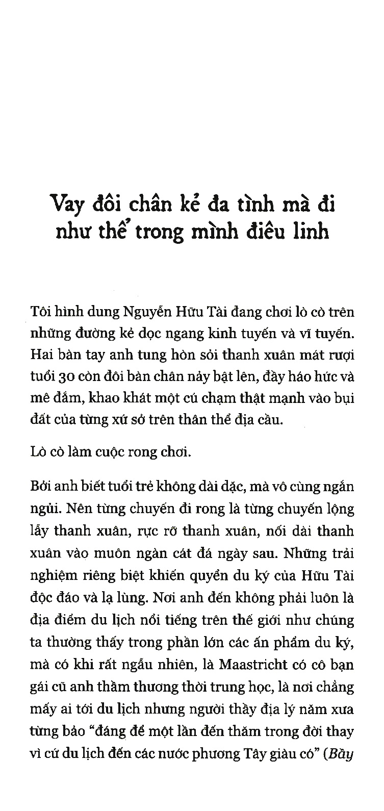 đi rong trên những múi giờ