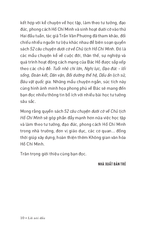 di sản hồ chí minh: 52 câu chuyện dưới cờ về chủ tịch hồ chí minh