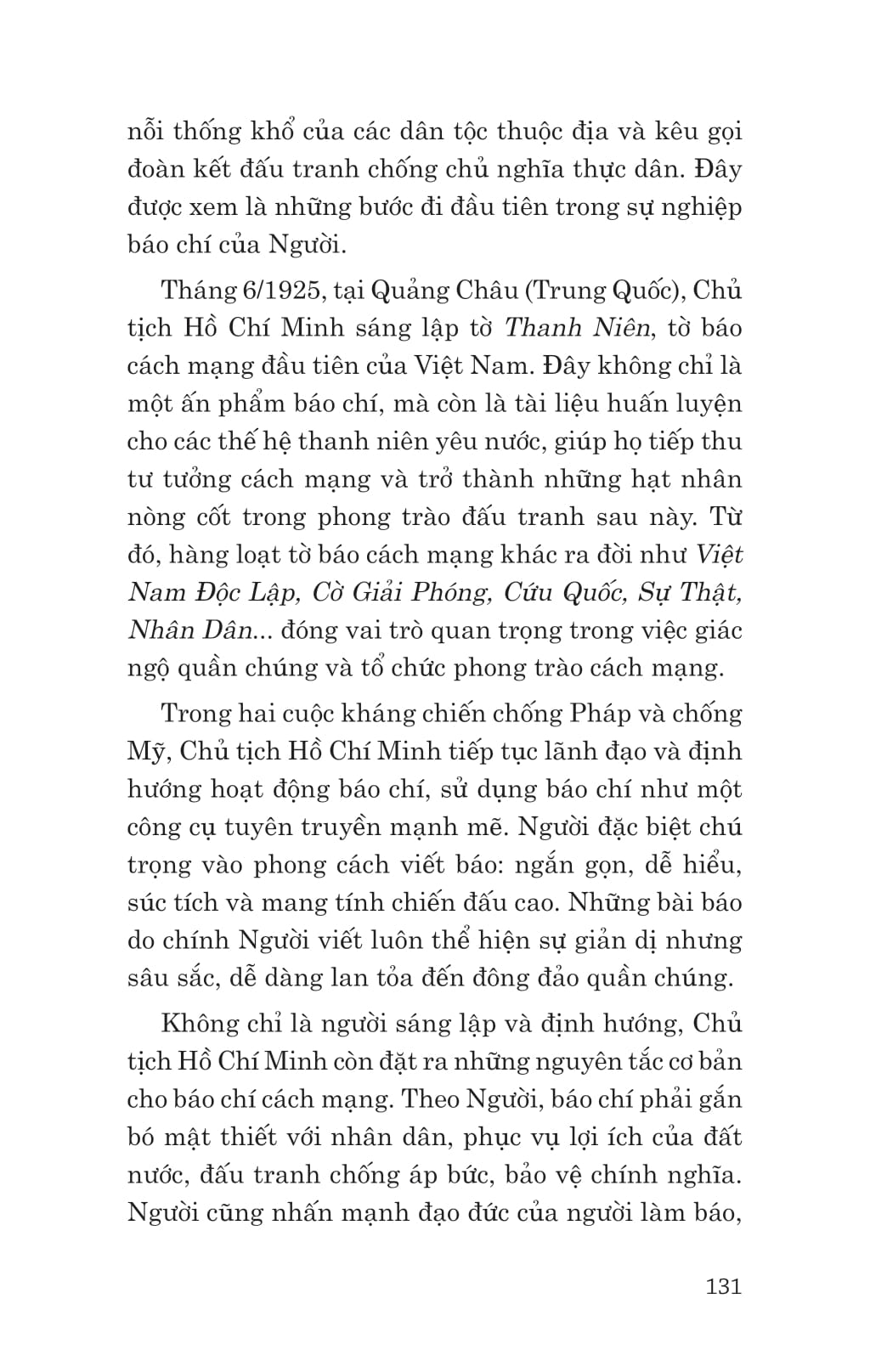Di San Ho Chi Minh - Bac Ho Voi Bao Chi Cach Mang Viet Nam