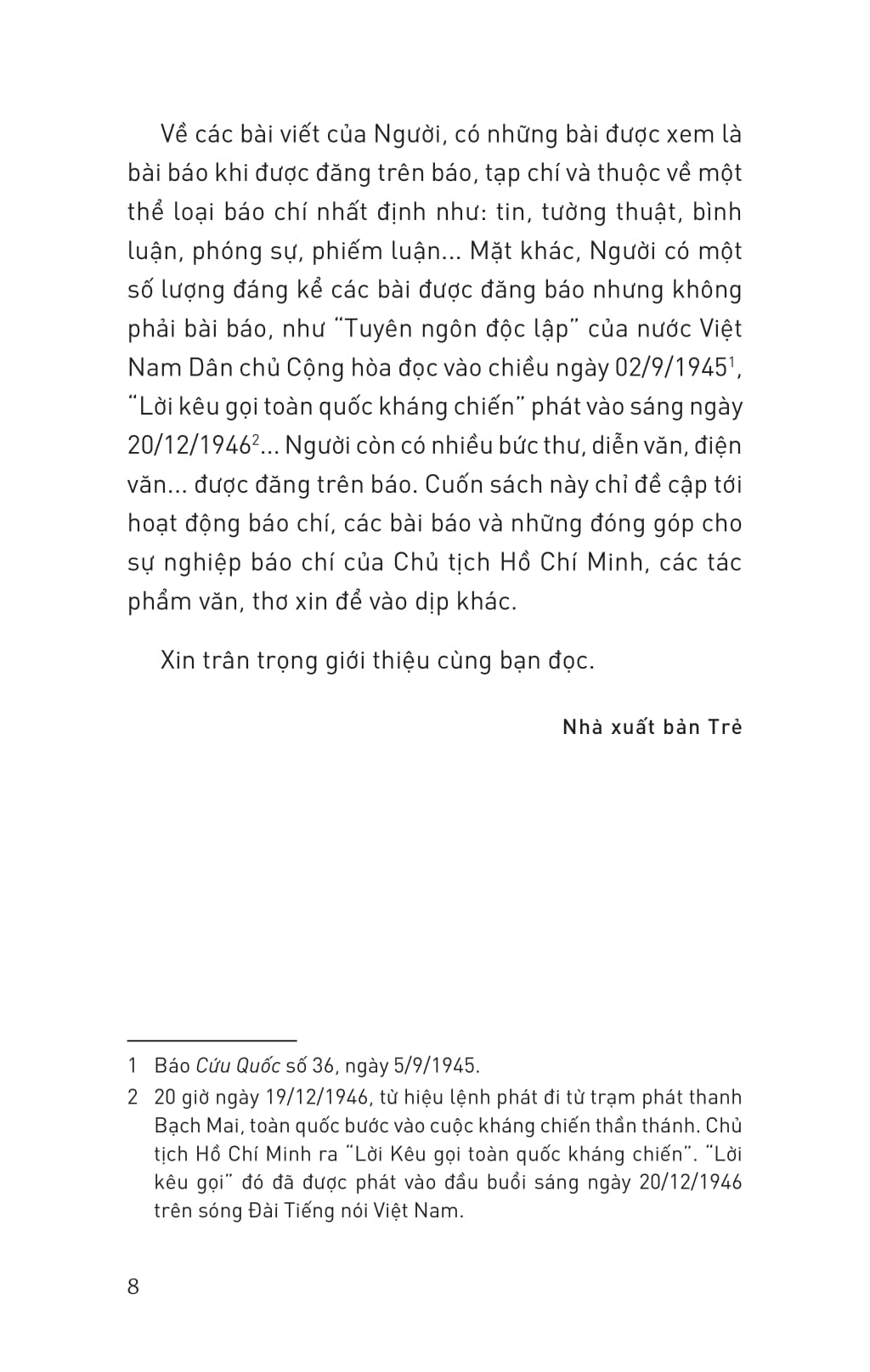 Di San Ho Chi Minh - Bac Ho Voi Bao Chi Cach Mang Viet Nam