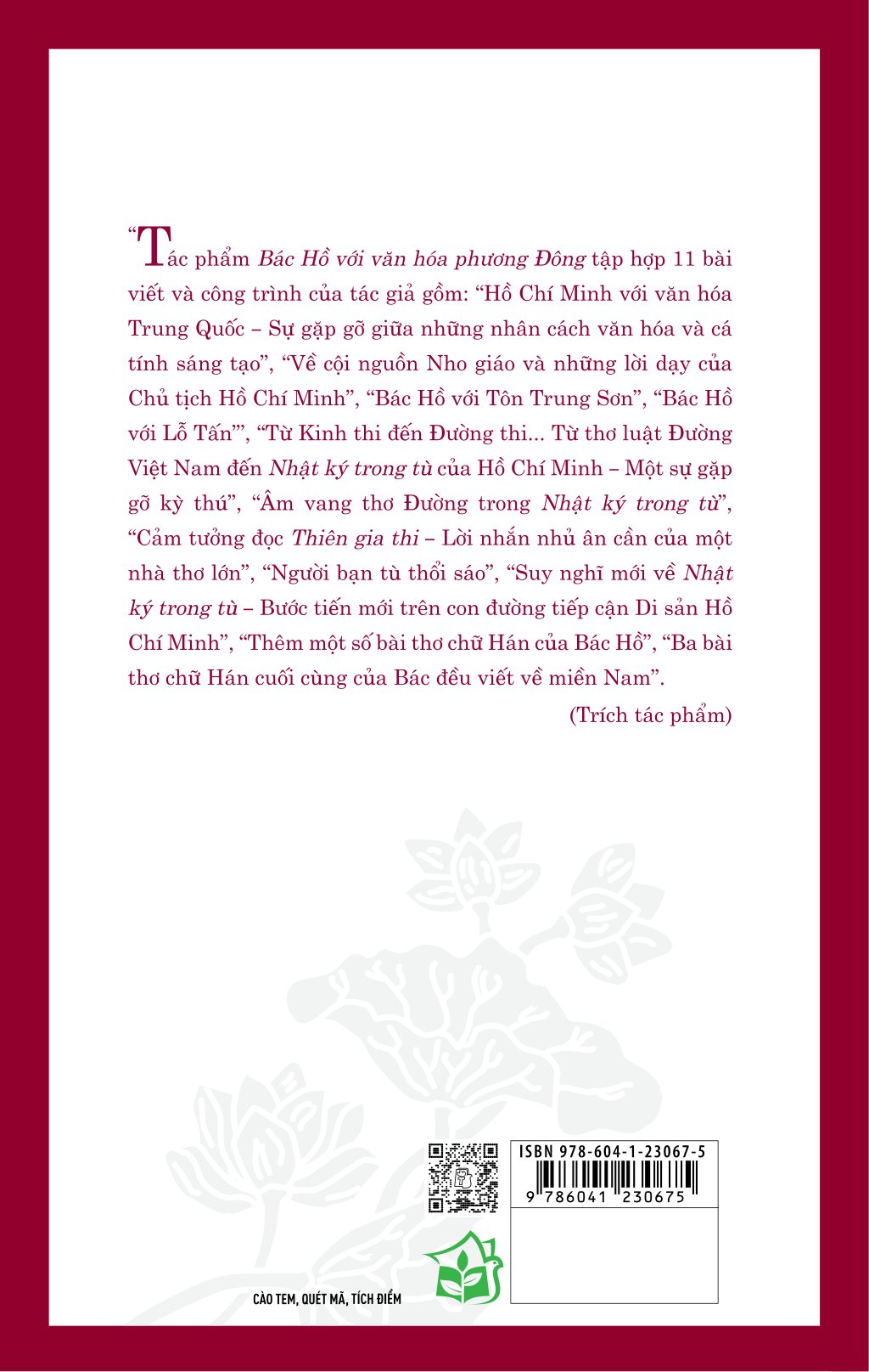 di sản hồ chí minh - bác hồ với văn hóa phương đông