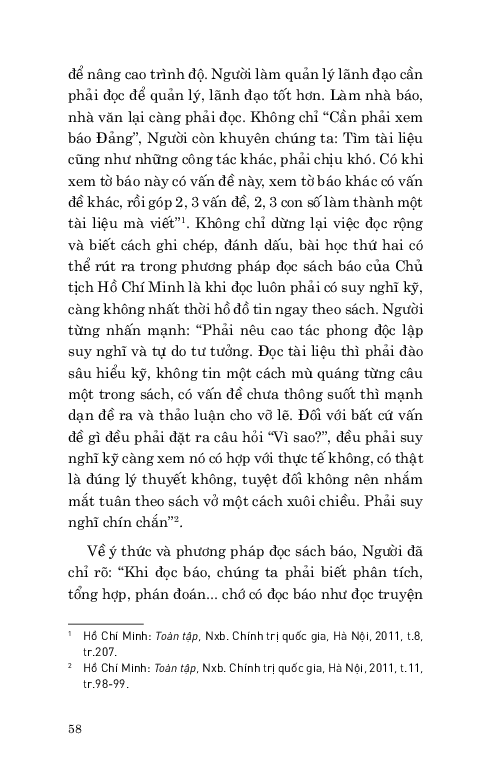 di sản hổ chí minh - bác hồ với việc đọc và tự học