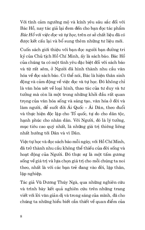 di sản hổ chí minh - bác hồ với việc đọc và tự học