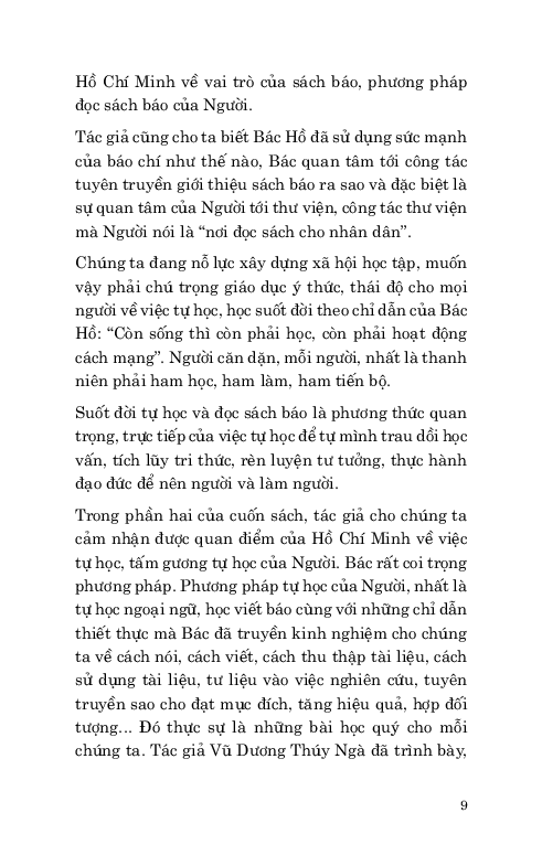 di sản hổ chí minh - bác hồ với việc đọc và tự học