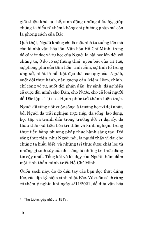 di sản hổ chí minh - bác hồ với việc đọc và tự học